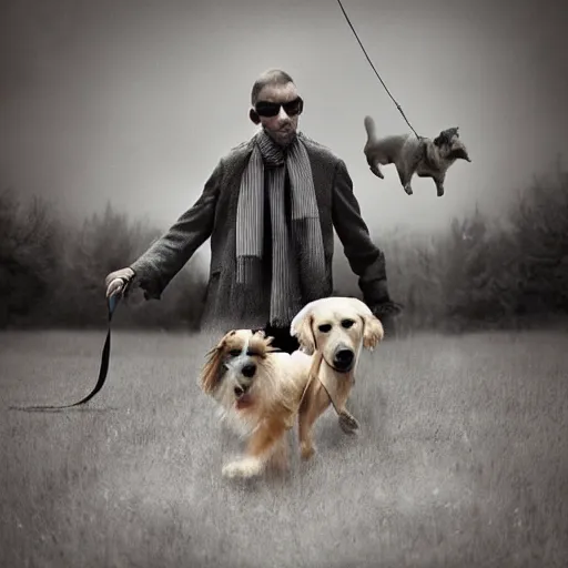 Prompt: , detailed conceptual photography, beware of the dogs, pinterest