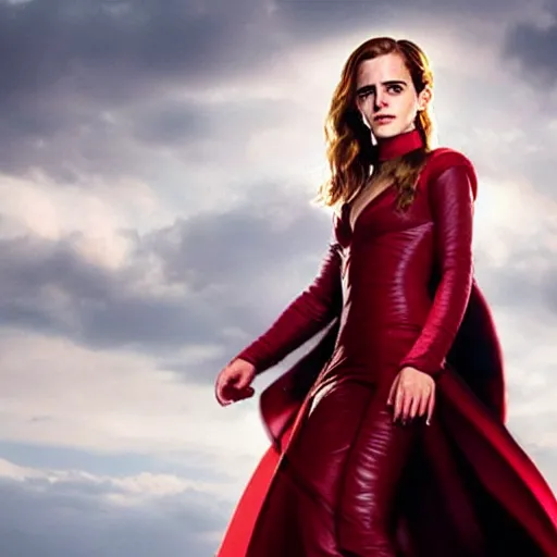 Image similar to Still of Emma Watson as Scarlett Witch