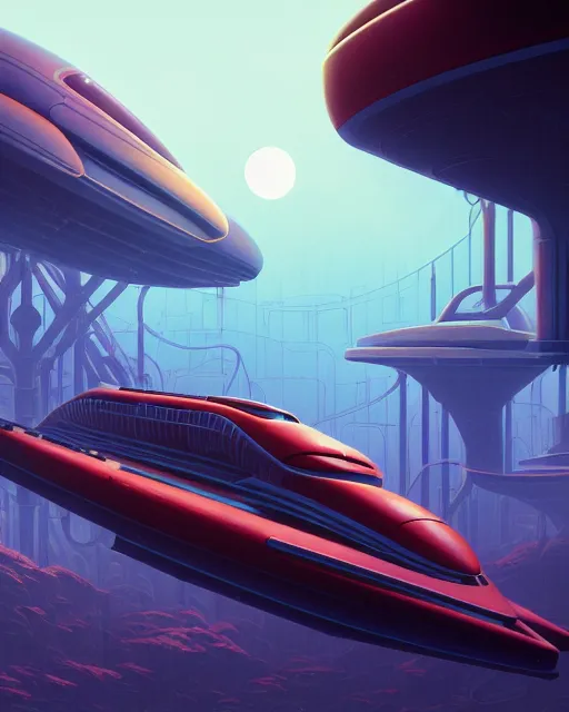 Image similar to simplicity, a roller coaster made out of weird organic creatures, in the style of a streamlined asymmetrical spaceship, bleak apocalyptic environment, by dan mumford, yusuke murata, makoto shinkai, ross tran, cinematic, unreal engine, cel shaded, featured on artstation, pixiv