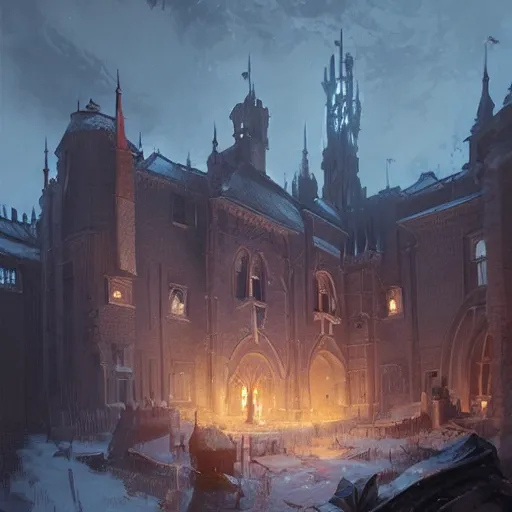 Image similar to ultra realistic refined mistical painting trending on artstation of medivh at his castle by greg rutkowski