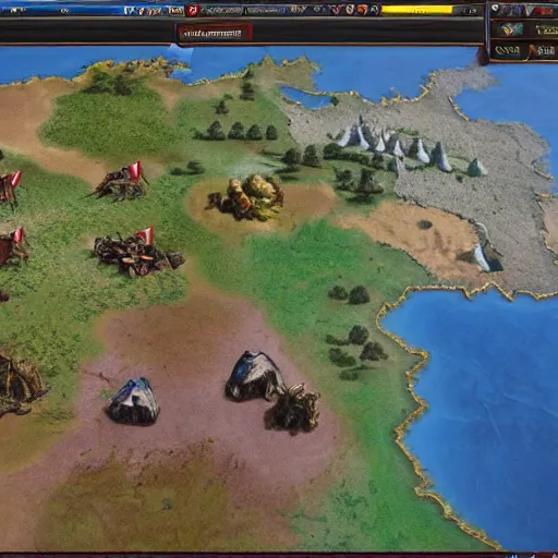 Prompt: screenshot of the gameplay of Europa Universalis 5 showing the different nations in Europe, unreal engine, video game, 4KUHD