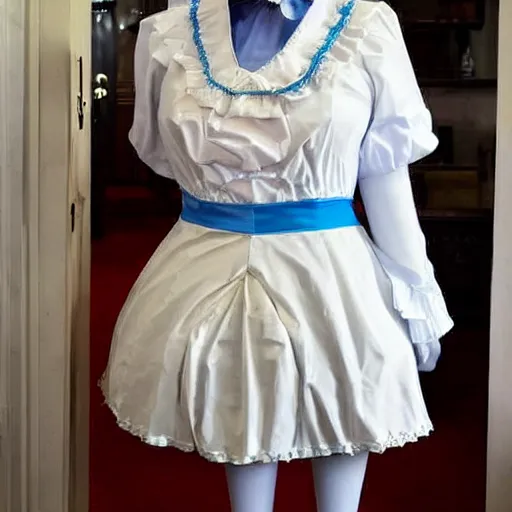 Image similar to a maid costume worn by boris johnson