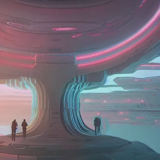 Prompt: An alien landscape by beeple and Jorge jacinto