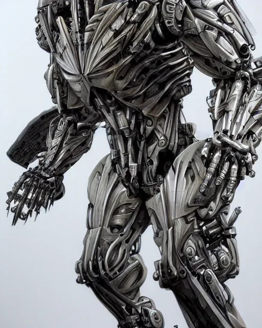 Prompt: megatron by frank franzetta, biomechanical, 4 k, hyper detailed