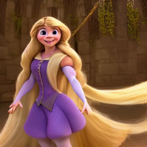 prompthunt: Jennette McCurdy as Rapunzel in disney tangled live action, 8k  full HD photo, cinematic lighting, anatomically correct, oscar award  winning, action filled, correct eye placement