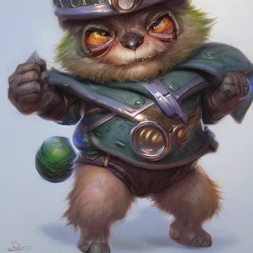 Image similar to Teemo from League Of Legends portrait art by Donato Giancola and Bayard Wu, digital art, trending on artstation, 4k