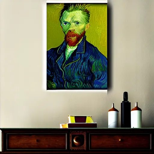 Image similar to portrait style of van gogh