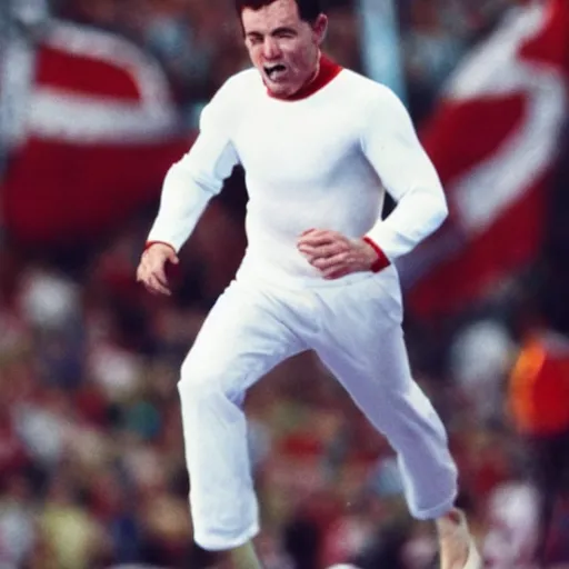 Image similar to Bruce Nolan winning the Olympics