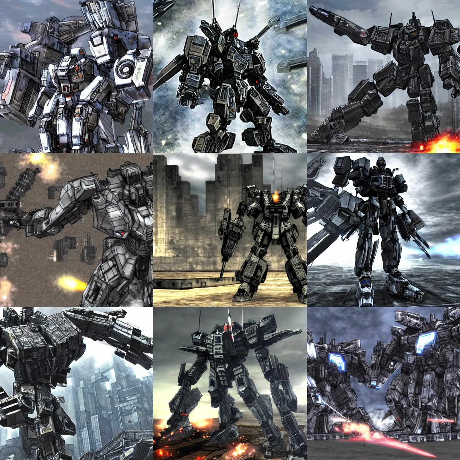 Prompt: armored core 4