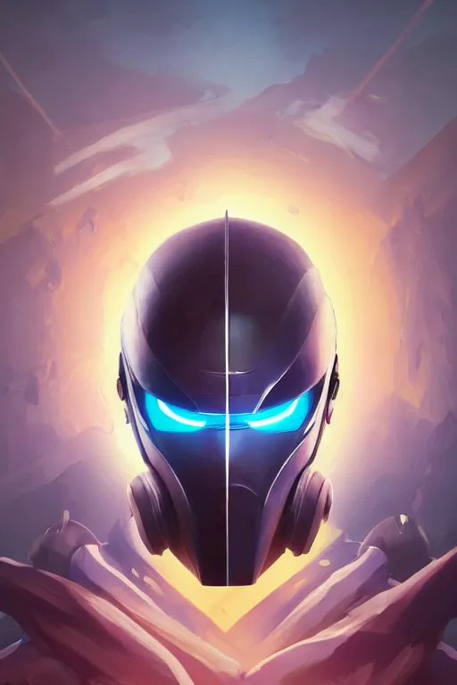 Image similar to epic mask helmet robot ninja portrait stylized as fornite style game design fanart by concept artist gervasio canda, behance hd by jesper ejsing, by rhads, makoto shinkai and lois van baarle, ilya kuvshinov, rossdraws global illumination radiating a glowing aura global illumination ray tracing hdr render in unreal engine 5