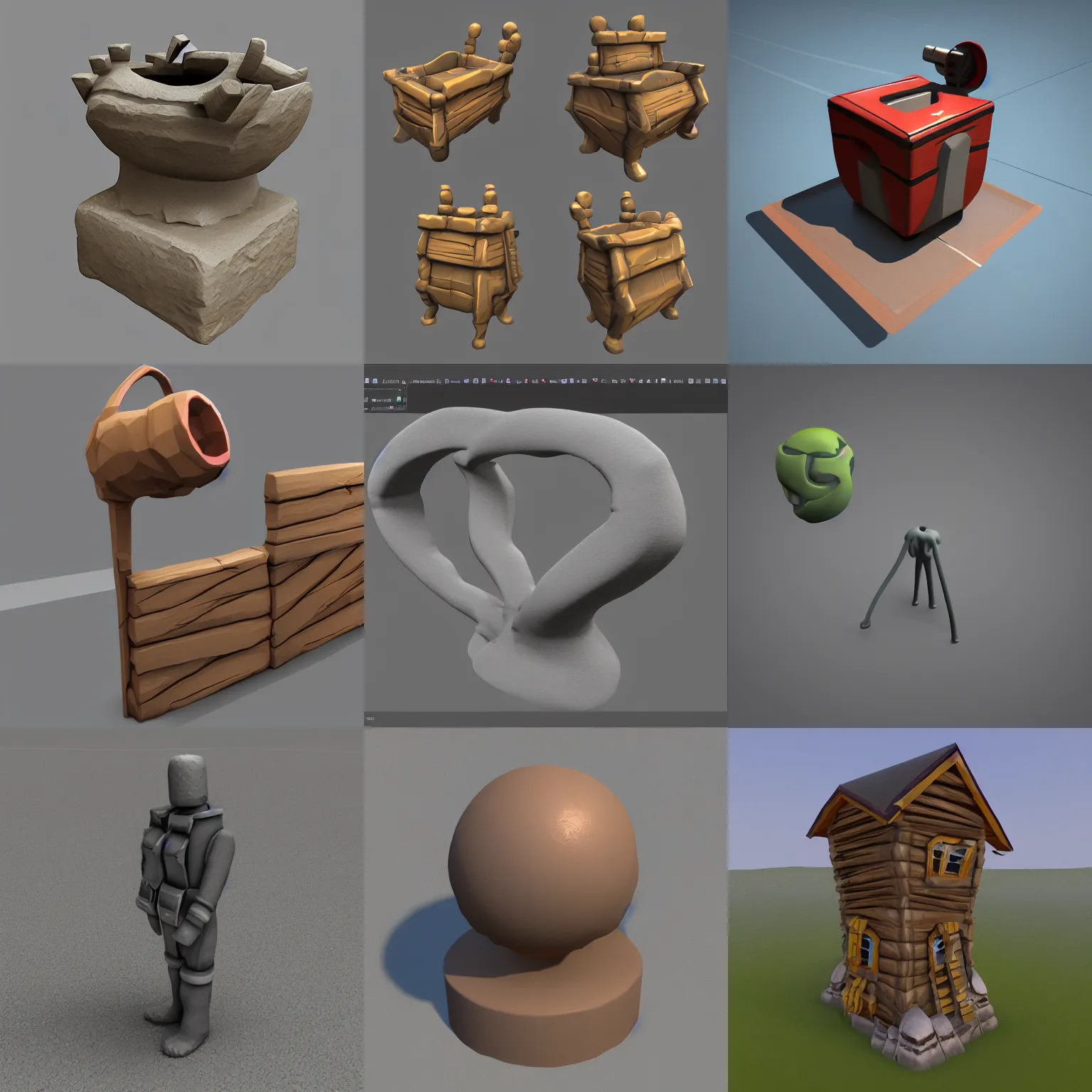 Prompt: blender model asset thumbnail