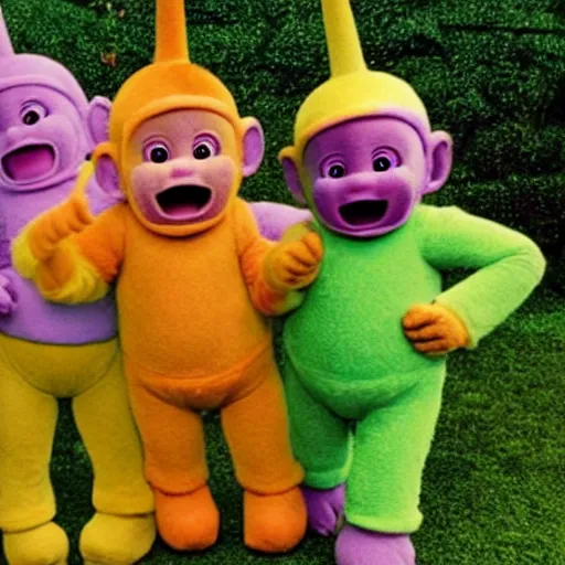 Image similar to monkey Teletubbies