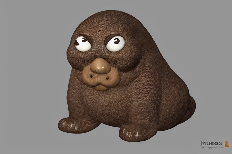 Prompt: huggy wuggy, rendered in unreal engine