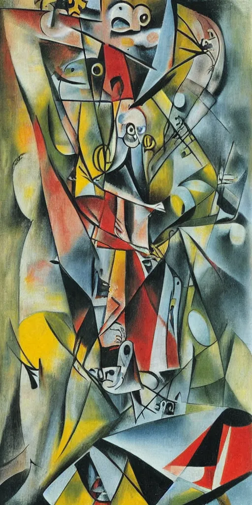 Prompt: the fool tarot by roberto matta