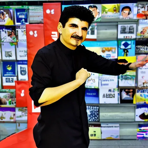 Image similar to ali daei anime