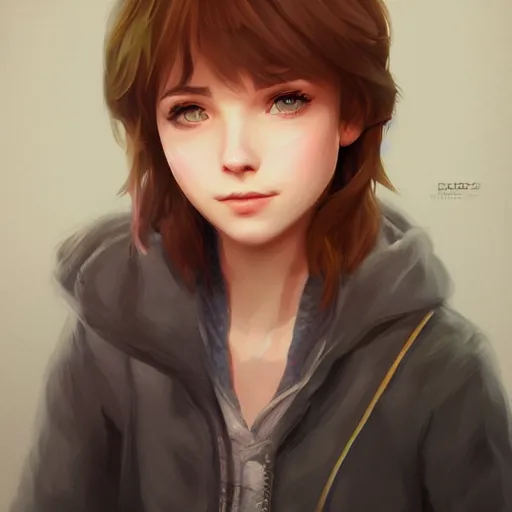 Image similar to a selfie of max caulfield, fantasy, intricate, young and cute, highly detailed, digital painting, artstation, concept art, smooth, sharp focus, illustration, unreal engine, life is strange, Edouard Caplain