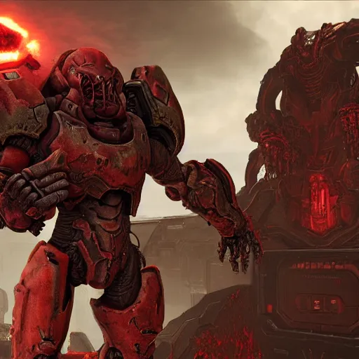 Image similar to doom slayer from doom eternal