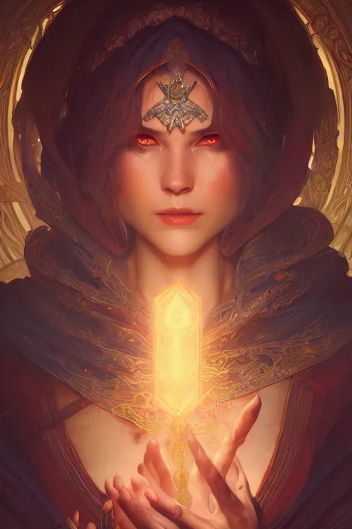 Prompt: photography of old powerful mage, deep focus, d & d, fantasy, intricate, elegant, highly detailed, digital painting, artstation, concept art, matte, sharp focus, illustration, hearthstone, art by artgerm and greg rutkowski and alphonse mucha