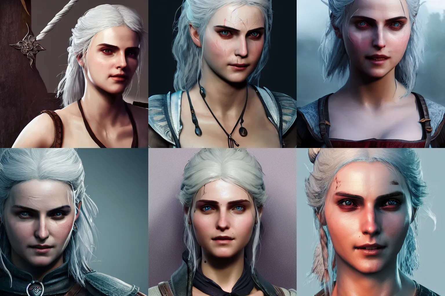 Prompt: 3 d model of ciri the witcher 5 amazing details 4 k beautiful ultra realistic sharp focus cinematic lightning highly detailed, digital painting, concept art, smooth, sharp focus, illustration, concept art in the style of jeehyung lee mirco cabbia, astor alexande