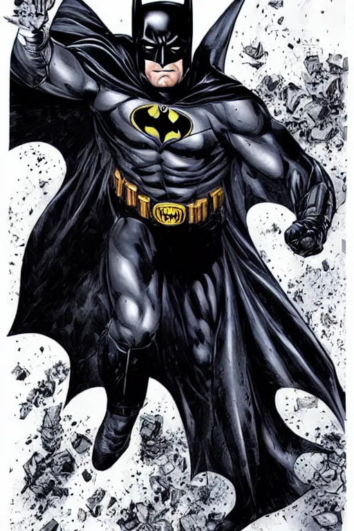 Prompt: batman design by Lee Bermejo, full body