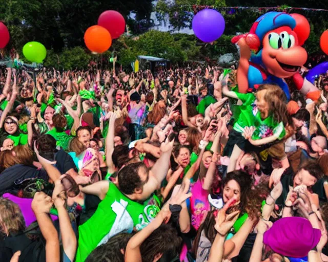 Image similar to yoshi mosh pit