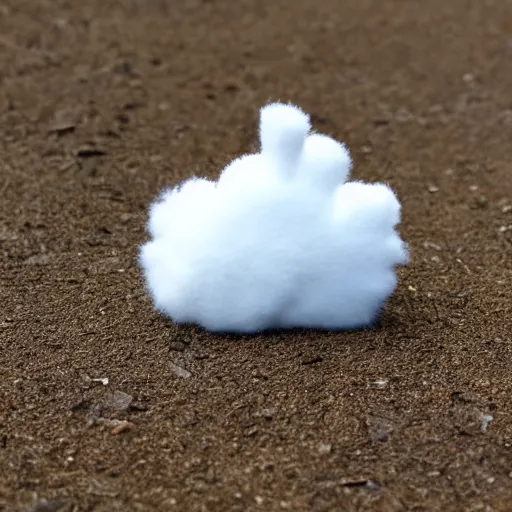 Image similar to a bunny-shaped cloud