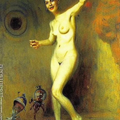 Image similar to alien by ilya repin