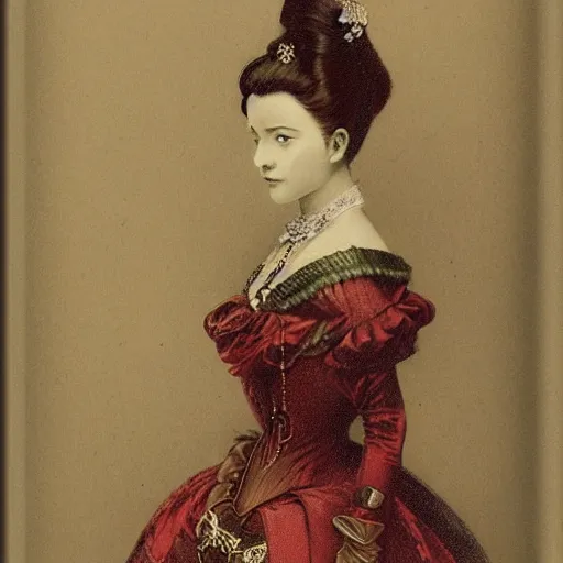 Image similar to character portrait of a Victorian princess, Akihito Yoshida