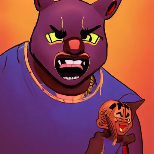 Prompt: kanye west as a thundercat, pixar cute, art by joe mudureira + Tim Shumate + Ross Tran