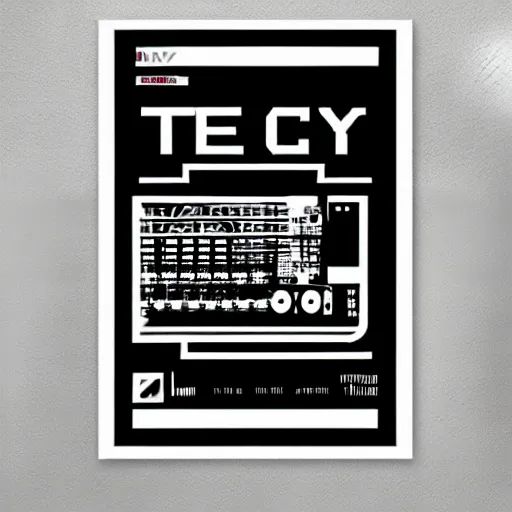 Image similar to techno poster in style of eric hu, y 2 k, brutalism, acid, techno