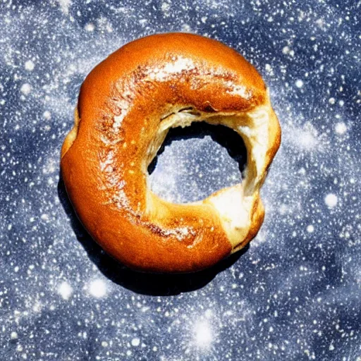 Prompt: a photo of a bagel on mercury's surface