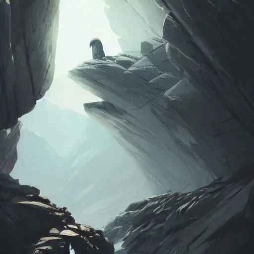 Image similar to eagle. granite rocks. batscoming out from the entrance. 4 k, concept art, by wlop, ilya kuvshinov, artgerm, krenz cushart, greg rutkowski, pixiv. cinematic dramatic atmosphere, sharp focus, volumetric lighting, cinematic lighting, studio quality