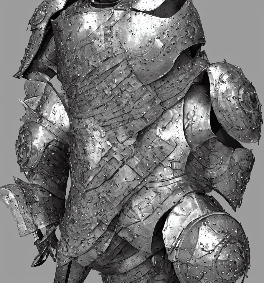 Image similar to paladin plate armor by salvador dali, 8 k resolution, intricate, photorealistic, smooth, octane render, ray tracing, ambient occlusion,