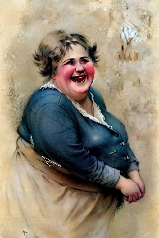 Image similar to ( ( ( ( ( 1 9 5 0 s retro happy smiling fat middle aged woman face portrait. muted colors. ) ) ) ) ) by jean - baptiste monge!!!!!!!!!!!!!!!!!!!!!!!!!!!!!!