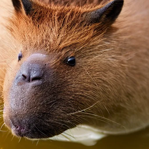 Prompt: a hybrid between a capybara and a picky face cat, photography, award - winning, national geographic channel, discovery channel, 8 k