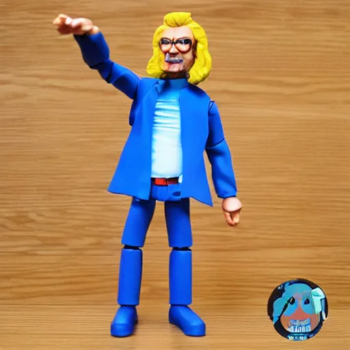 Prompt: isaac newton stop motion vinyl action figure, plastic, toy, butcher billy style