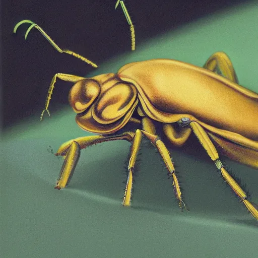 Image similar to portrait of an alien insect hyperrealistic HR Geiger