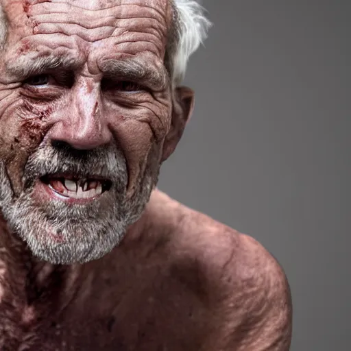 Image similar to extremely ugly dirty old man