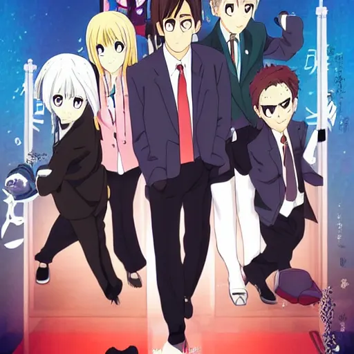 Image similar to Anime movie poster of The Office