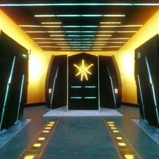 Image similar to realistic gate room in stargate command from the tv show stargate sg - 1