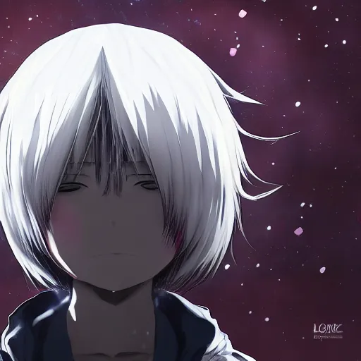 Image similar to Ken Kaneki, on the moon, alone, Hiroaki Tsutsumi style