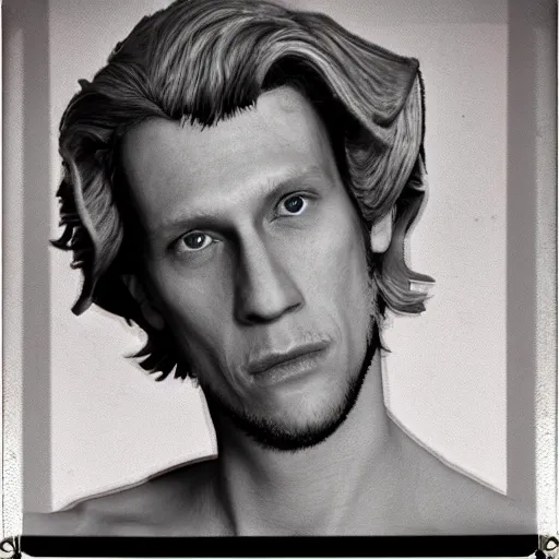 Prompt: casting photo for the role of guybrush threepwood. canon 5 d mark iii, photorealistic, polaroid filter