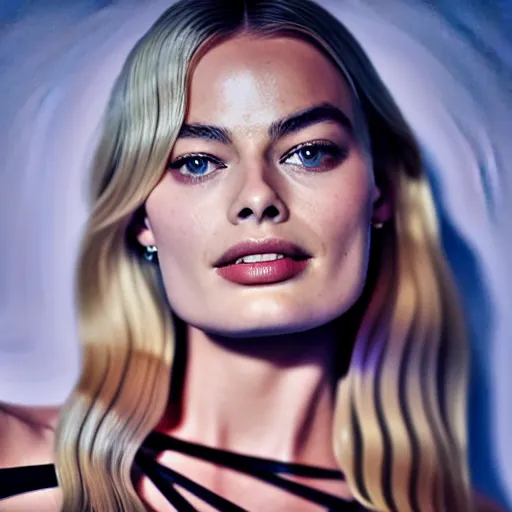 Prompt: margot robbie as a kpop star medium shot