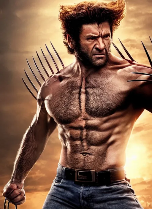 Image similar to Steven Crowder cast as Wolverine , still from Marvel movie, hyperrealistic, 8k, Octane Render,