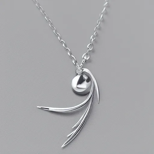 Image similar to a silver sagittarius constellation necklace pendant, 3 d rendering, in the style of pandora, tiffany, swarovski, van cleef & arpels, cartier, boucheron, bulgari, chaumet, elegant, noble, stylish