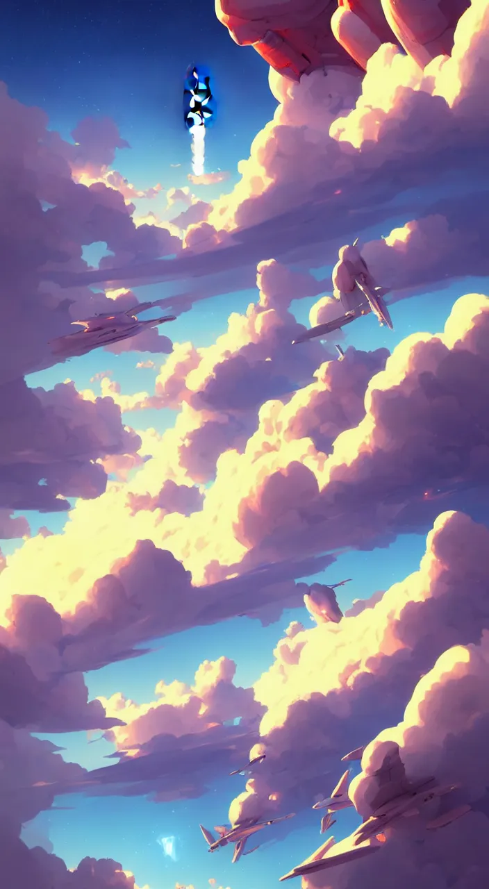 Prompt: incredible, mindblowing, rockets taking off into the clouds long exposure and humans watching, in marble incrusted of legends official fanart behance hd by jesper ejsing, by rhads, makoto shinkai and lois van baarle, ilya kuvshinov, rossdraws global illumination