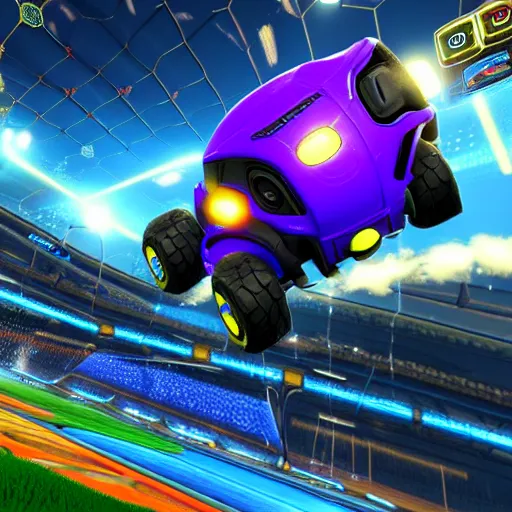 Prompt: !dream Rocket league gameplay