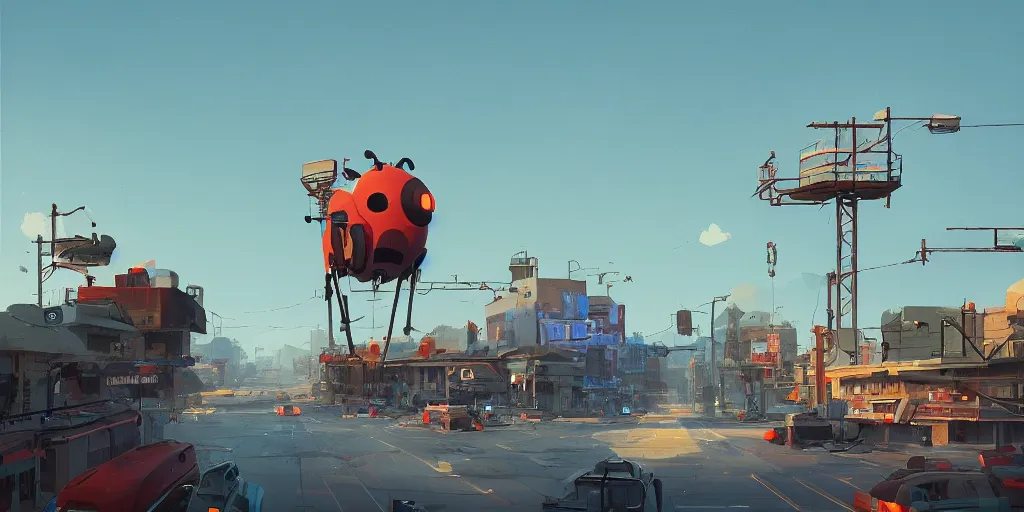 Image similar to Owensboro Kentucky by Goro Fujita and Simon Stalenhag , 8k, trending on artstation, hyper detailed, cinematic