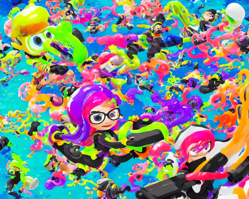 Image similar to splatoon