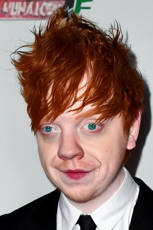 Image similar to Rupert Grint as The Green Goblin